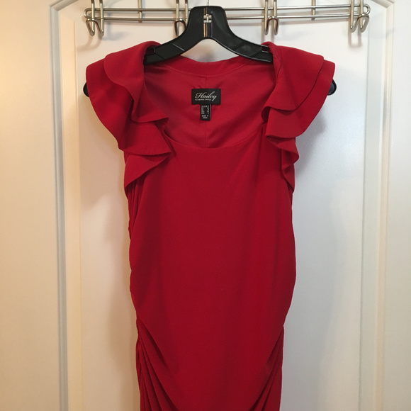 adrianna papell red gown